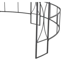 VidaXL Tonnelle 300 X 290 Cm Anthracite Rond - Anthracite -Pergola Soldes 19143668 5