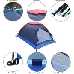 ASUPERMALL Tente De Camping De Voyage En Plein Air Pour 2 Personnes Avec Sac 8 ASUPERMALL Tente De Camping De Voyage En Plein Air Pour 2 Personnes Avec Sac -Pergola Soldes 19168679 2