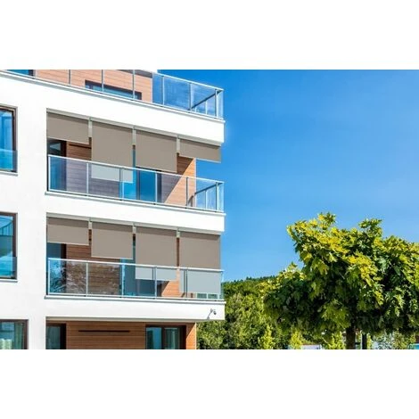 ICI STORE Store Extérieur Vertical 120x230 Cm Dickson® Taupe ORC 7559 - Armature Anthracite - TAUPE 3 ICI STORE Store Extérieur Vertical 120x230 Cm Dickson® Taupe ORC 7559 - Armature Anthracite - TAUPE