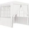 VidaXL Tente De Réception Avec Parois Latérales 2x2 M Blanc 90 G/m² - Blanc -Pergola Soldes 19287723 1