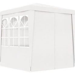 VidaXL Tente De Réception Avec Parois Latérales 2x2 M Blanc 90 G/m² - Blanc -Pergola Soldes 19287723 4