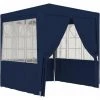 VidaXL Tente De Réception Avec Parois Latérales 2,5x2,5 M Bleu 90 G/m² - Bleu -Pergola Soldes 19287726 1