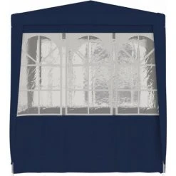 VidaXL Tente De Réception Avec Parois Latérales 2,5x2,5 M Bleu 90 G/m² - Bleu -Pergola Soldes 19287726 3