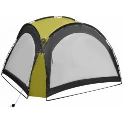 VidaXL Tente De Réception Avec LED Et 4 Parois 3,6x3,6x2,3 M Vert - Vert -Pergola Soldes 19287763 4