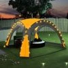VidaXL Tente De Réception Avec LED Et 4 Parois 3,6x3,6x2,3 M Jaune - Jaune -Pergola Soldes 19287764 1