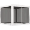 VidaXL Tente De Réception 4 Parois Latérales En Maille 2,5x2,5 M Blanc - Blanc -Pergola Soldes 19353575 1