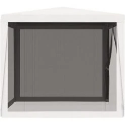 VidaXL Tente De Réception 4 Parois Latérales En Maille 2,5x2,5 M Blanc - Blanc 10 VidaXL Tente De Réception 4 Parois Latérales En Maille 2,5x2,5 M Blanc - Blanc -Pergola Soldes 19353575 4