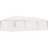 VidaXL Tente De Réception Avec Parois Latérales 4x9 M Blanc 90 G/m² - Blanc