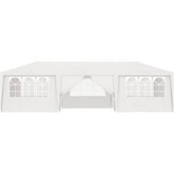 VidaXL Tente De Réception Avec Parois Latérales 4x9 M Blanc 90 G/m² - Blanc -Pergola Soldes 19404740 3