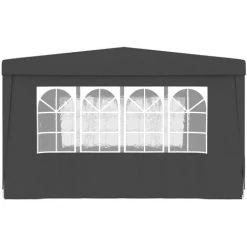 VidaXL Tente De Réception Et Parois Latérales 4x4 M Anthracite 90 G/m² - Anthracite -Pergola Soldes 19404748 4