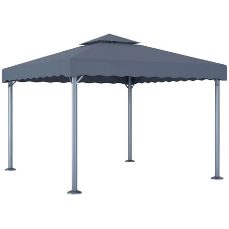 YOUTHUP Tonnelle 300 X 300 Cm Anthracite 3 YOUTHUP Tonnelle 300 X 300 Cm Anthracite