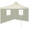 YOUTHUP Tente De Réception Pliable Avec 2 Parois 2x2 M Acier Crème 2 YOUTHUP Tente De Réception Pliable Avec 2 Parois 2x2 M Acier Crème -Pergola Soldes 19551279 1
