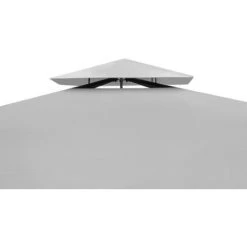 ASUPERMALL Tonnelle Avec Toit 3x3 M Blanc Creme -Pergola Soldes 19681895 4