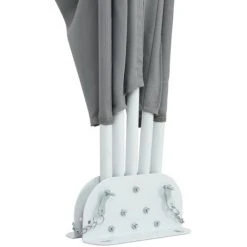 ASUPERMALL Auvent Lateral Pliable De Terrasse Gris 400 X 200 Cm -Pergola Soldes 19682049 2