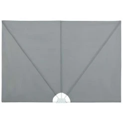 ASUPERMALL Auvent Lateral Pliable De Terrasse Gris 400 X 200 Cm -Pergola Soldes 19682049 3