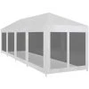 ASUPERMALL Tente De Reception Avec 10 Parois En Maille 12 X 3 M