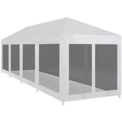 ASUPERMALL Tente De Reception Avec 10 Parois En Maille 12 X 3 M -Pergola Soldes 19682192 5