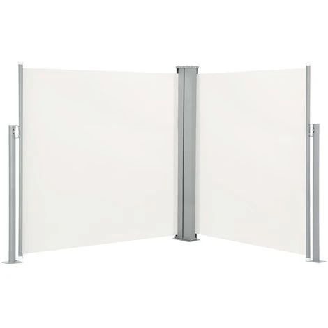 ASUPERMALL Auvent Lateral Double Retractable De Patio 170x600 Cm Creme 5 ASUPERMALL Auvent Lateral Double Retractable De Patio 170x600 Cm Creme – Image 3