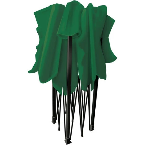FRANKYSTAR Taman Tente De Jardin / Gazebo 3X3 Marquise Pliante Imperméable Pour Les Foires Et Marchés Couleur Verte 4 FRANKYSTAR Taman Tente De Jardin / Gazebo 3X3 Marquise Pliante Imperméable Pour Les Foires Et Marchés Couleur Verte – Image 2
