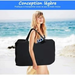 COSTWAY Tente De Plage Avec Sac De Transport Et 4 Sacs De Sable, Grand Abri Solaire En Lycra Pour La Plage, Le Camping Et La Pêche, UPF 50+, Bleu 210x210cm 10 COSTWAY Tente De Plage Avec Sac De Transport Et 4 Sacs De Sable, Grand Abri Solaire En Lycra Pour La Plage, Le Camping Et La Pêche, UPF 50+, Bleu 210x210cm -Pergola Soldes 20106148 4