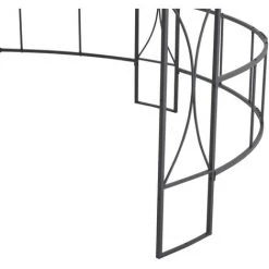 VidaXL Belvédère 300 X 290 Cm Anthracite Rond - Anthracite -Pergola Soldes 20169066 5
