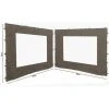 Quick-Star 2 Panneaux Latéraux Avec Fenêtre PE 250x190cm Beige-Gris Pour Gazebo 3x3m -Pergola Soldes 20378530 1