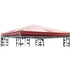 Quick-Star Gazebo Housse De Protection 3 X 4 M Protection étanche Et Transparente Contre Les Intempéries -Pergola Soldes 20378784 2