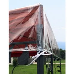 Quick-Star Gazebo Housse De Protection 3 X 4 M Protection étanche Et Transparente Contre Les Intempéries -Pergola Soldes 20378784 3