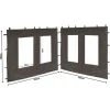 Quick-Star 2 Panneaux Latéraux En PE Avec Fenêtre 300x195cm Pour Pavillon 3x3m Paroi Latérale Anthracite RAL 7012 1 Quick-Star 2 Panneaux Latéraux En PE Avec Fenêtre 300x195cm Pour Pavillon 3x3m Paroi Latérale Anthracite RAL 7012 -Pergola Soldes 20379027 1
