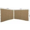Quick-Star 2 Panneaux Latéraux Avec Zip 300x195cm Pour Pavillons 3x3m Paroi Latérale Beige RAL 1001 2 Quick-Star 2 Panneaux Latéraux Avec Zip 300x195cm Pour Pavillons 3x3m Paroi Latérale Beige RAL 1001 -Pergola Soldes 20379055 1