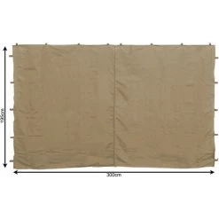Quick-Star 2 Panneaux Latéraux Avec Zip 300x195cm Pour Pavillons 3x3m Paroi Latérale Beige RAL 1001 -Pergola Soldes 20379055 3