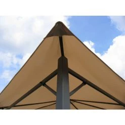 Quick-Star Ensemble Toit De Remplacement Et 2 Panneaux Latéraux Avec Fenêtre En PE Pour Gazebo De Jardin 3x4m Beige 10 Quick-Star Ensemble Toit De Remplacement Et 2 Panneaux Latéraux Avec Fenêtre En PE Pour Gazebo De Jardin 3x4m Beige -Pergola Soldes 20381542 4