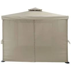 HABITAT ET JARDIN Tonnelle-Pergola En Polyester "Olivia" - 3 X 3 M - Ecru - Ecru. -Pergola Soldes 20731277 4