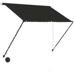 ASUPERMALL Auvent Retractable Avec LED 100x150 Cm Anthracite 10 ASUPERMALL Auvent Retractable Avec LED 100x150 Cm Anthracite -Pergola Soldes 20850263 4