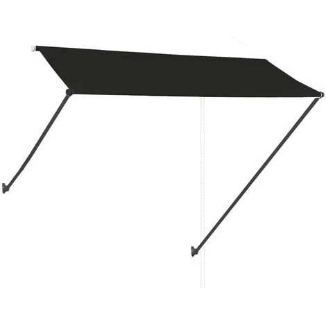 ASUPERMALL Auvent Retractable Avec LED 300x150 Cm Anthracite 7 ASUPERMALL Auvent Retractable Avec LED 300x150 Cm Anthracite – Image 5