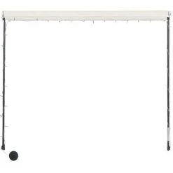 ASUPERMALL Auvent Retractable Avec LED 250x150 Cm Creme 10 ASUPERMALL Auvent Retractable Avec LED 250x150 Cm Creme -Pergola Soldes 20850297 4