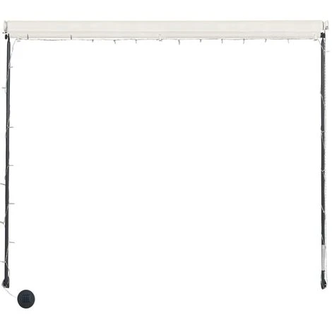 ASUPERMALL Auvent Retractable Avec LED 250x150 Cm Creme 6 ASUPERMALL Auvent Retractable Avec LED 250x150 Cm Creme – Image 4