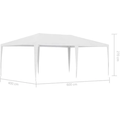 ASUPERMALL Tente De Reception 4x6 M Blanc 4 ASUPERMALL Tente De Reception 4x6 M Blanc – Image 2