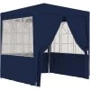 ASUPERMALL Tente De Reception Avec Parois Laterales 2,5x2,5 M Bleu 90 G/m² -Pergola Soldes 20853888 1