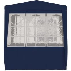 ASUPERMALL Tente De Reception Avec Parois Laterales 2,5x2,5 M Bleu 90 G/m² -Pergola Soldes 20853888 5