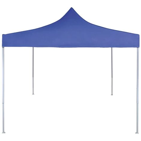 ASUPERMALL Tente De Reception Pliable Professionnelle 2x2 M Acier Bleu 4 ASUPERMALL Tente De Reception Pliable Professionnelle 2x2 M Acier Bleu – Image 2