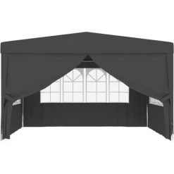 ASUPERMALL Tente De Reception Et Parois Laterales 4x4 M Anthracite 90 G/m² 9 ASUPERMALL Tente De Reception Et Parois Laterales 4x4 M Anthracite 90 G/m² -Pergola Soldes 21376488 3