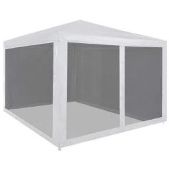 ASUPERMALL Tente De Reception Avec 4 Parois En Maille 3 X 3 M -Pergola Soldes 22626579 3