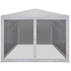 ASUPERMALL Tente De Reception Avec 4 Parois En Maille 3 X 3 M -Pergola Soldes 22626579 4