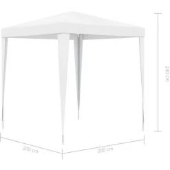 ASUPERMALL Tente De Reception 2x2 M Blanc -Pergola Soldes 22629472 4