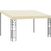 VidaXL Belvédère à Montage Mural 4x3x2,5 M Crème - Crème