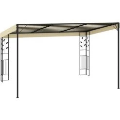 VidaXL Belvédère à Montage Mural 4x3x2,5 M Crème - Crème -Pergola Soldes 22809523 3