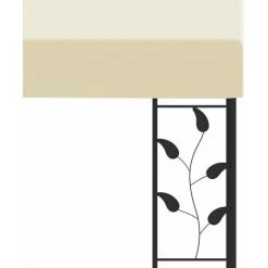 VidaXL Belvédère à Montage Mural 4x3x2,5 M Crème - Crème -Pergola Soldes 22809523 5