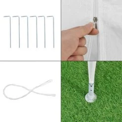 Pavillon De Jardin Wedau Blanc 600 X 300 X 255 Cm [casa.pro] -Pergola Soldes 22852242 5