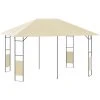 VidaXL Belvédère De Jardin 4x3 M Crème 160 G/m² - Crème -Pergola Soldes 22870498 1